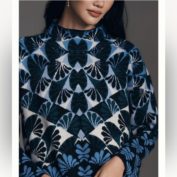 Anthropologie Carys Mock Neck Turtleneck Size Medium NWT - Picture 3 of 15